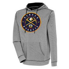 Denver Nuggets Antigua Axe Bunker Tri-Blend Pullover basketball Hoodie - Black