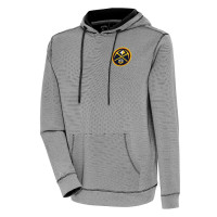 Denver Nuggets Antigua Axe Bunker Tri-Blend Pullover basketball Hoodie - Black
