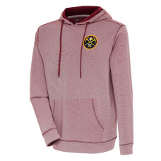 Denver Nuggets Antigua Axe Bunker Tri-Blend Pullover basketball Hoodie - Cardinal