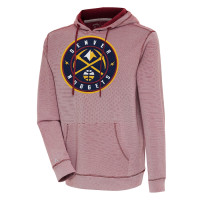 Denver Nuggets Antigua Axe Bunker Tri-Blend Pullover basketball Hoodie - Cardinal