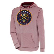Denver Nuggets Antigua Axe Bunker Tri-Blend Pullover basketball Hoodie - Cardinal