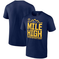 Denver Nuggets Fanatics Branded 2023 Western Conference Champions Spin Hometown Mantra basketball T-Shirt - Navy