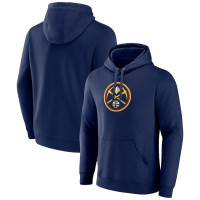 Denver Nuggets Fanatics Branded Primary Logo Pullover basketball Hoodie - Navy