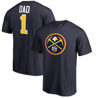 Denver Nuggets #1 Dad basketball T-Shirt - Navy