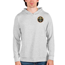 Denver Nuggets Antigua Absolute Pullover basketball Hoodie - Heathered Gray
