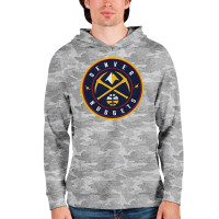 Denver Nuggets Antigua Logo Absolute Pullover basketball Hoodie - Camo