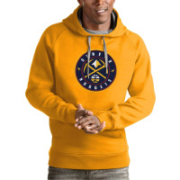 Denver Nuggets Antigua Team Logo Victory Pullover basketball Hoodie - Gold