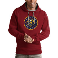 Denver Nuggets Antigua Team Logo Victory Pullover basketball Hoodie - Red
