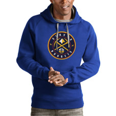 Denver Nuggets Antigua Team Logo Victory Pullover basketball Hoodie - Royal