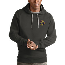 Denver Nuggets Antigua Victory Pullover basketball Hoodie - Charcoal