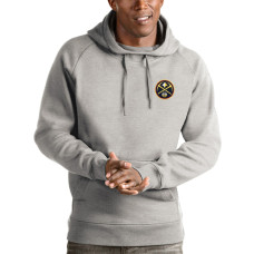 Denver Nuggets Antigua Victory Pullover basketball Hoodie - Heathered Gray