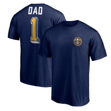 Denver Nuggets Fanatics Branded Number One Dad basketball T-Shirt - Navy