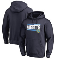 Denver Nuggets Fanatics Branded Onside Stripe Pullover basketball Hoodie - Navy