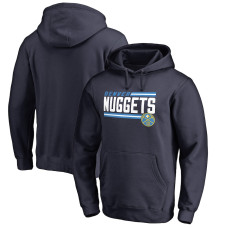 Denver Nuggets Fanatics Branded Onside Stripe Pullover basketball Hoodie - Navy