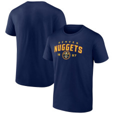 Denver Nuggets Fanatics Branded Rebel Logo basketball T-Shirt - Navy