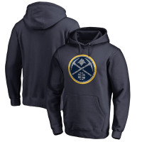 Denver Nuggets Fanatics Branded Static Logo Pullover basketball Hoodie - Navy