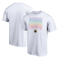 Denver Nuggets Fanatics Branded Team City Pride basketball T-Shirt - White