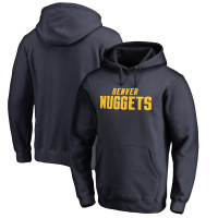 Denver Nuggets Fanatics Branded Wordmark Pullover basketball Hoodie - Navy