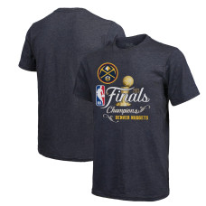 Denver Nuggets Majestic Threads 2023 NBA Finals Champions Swish Tri-Blend basketball T-Shirt - Navy