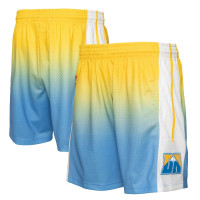 Denver Nuggets Mitchell & Ness 2006/07 Hardwood Classics Fadeaway Reload 3.0 Swingman basketball Shorts - Yellow/Blue