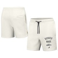 Denver Nuggets NBA x Staple Heavyweight Fleece basketball Shorts - Cream