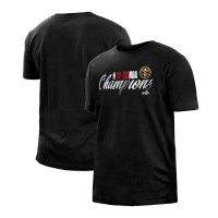 Denver Nuggets New Era 2023 NBA Finals Champions Liquid Silver basketball T-Shirt - Black