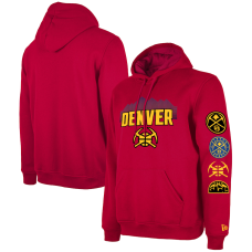 Denver Nuggets New Era 2023/24 City Edition Big & Tall Pullover basketball Hoodie - Red