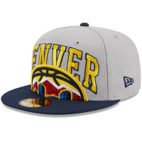 Denver Nuggets New Era Tip-Off Two-Tone 59FIFTY Fitted Hat - Gray/Navy