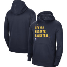 Denver Nuggets Nike 2023/24 Performance Spotlight On-Court Practice Pullover basketball Hoodie - Navy
