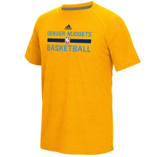 Denver Nuggets adidas 2016 On-Court climalite Ultimate basketball T-Shirt - Gold