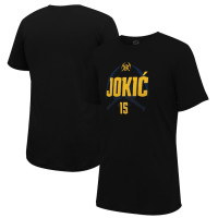 Nikola Jokic Denver Nuggets Stadium Essentials 2023/24 City Edition Player Graphic basketball T-Shirt - Black
