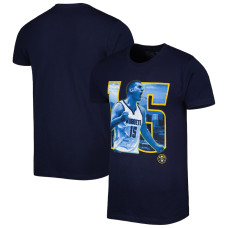 Nikola Jokic Denver Nuggets Stadium Essentials Player Skyline basketball T-Shirt - Navy