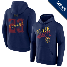 Men's Trey Alexander # 23 Denver Nuggets Hustle Navy Pullover Hoodie