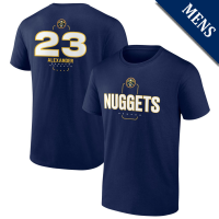 Men's Trey Alexander # 23 Denver Nuggets Player Midfielder Navy T-Shirt Men's Trey Alexander # 23 Denver Nuggets Player Midfielder Navy T-Shirt