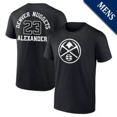 Men's Trey Alexander # 23 Denver Nuggets Player Monochrome Black T-Shirt