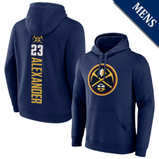 Men's Trey Alexander # 23 Denver Nuggets Playmaker Player Navy Pullover Hoodie