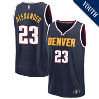Youth Trey Alexander # 23 Denver Nuggets Fast Break Replica Navy Icon Edition Jersey
