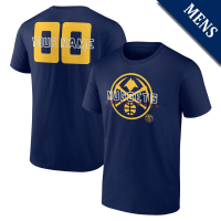 Men's Custom Denver Nuggets Stellar Personalized Name & Number Navy T-Shirt Men's Custom Denver Nuggets Stellar Personalized Name & Number Navy T-Shirt
