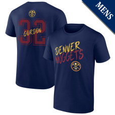 Men's Aaron Gordon # 32 Denver Nuggets Hustle Navy T-Shirt
