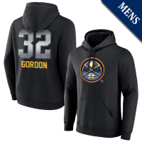 Men's Aaron Gordon # 32 Denver Nuggets Midnight Mascot Player Black Pullover Hoodie