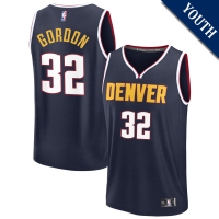 Youth Aaron Gordon # 32 Denver Nuggets Fast Break Replica Navy Icon Edition Jersey