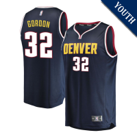 Youth Aaron Gordon # 32 Denver Nuggets Fast Break Replica Navy Icon Edition Jersey