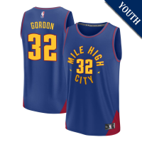 Youth Aaron Gordon # 32 Denver Nuggets Fast Break Replica Statement Edition Blue Jersey Youth Aaron Gordon # 32 Denver Nuggets Fast Break Replica Statement Edition Blue Jersey
