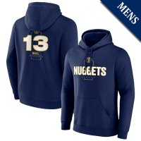 Men's PJ Hall # 13 Denver Nuggets Player Midfielder Navy Pullover Hoodie