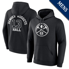 Men's PJ Hall # 13 Denver Nuggets Player Monochrome Black Pullover Hoodie