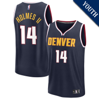 Youth DaRon Holmes II # 14 Denver Nuggets Fast Break Replica Navy Icon Edition Jersey
