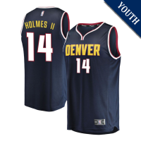 Youth DaRon Holmes II # 14 Denver Nuggets Fast Break Replica Navy Icon Edition Jersey