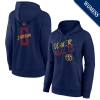 Women's DeAndre Jordan # 6 Denver Nuggets Hustle Navy Pullover Hoodie