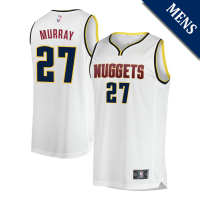 Men's Jamal Murray # 27 Denver Nuggets Fast Break Replica Association Edition White Jersey Men's Jamal Murray # 27 Denver Nuggets Fast Break Replica Association Edition White Jersey