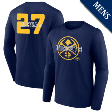 Men's Jamal Murray # 27 Denver Nuggets Stellar Player Long Sleeve Navy T-Shirt